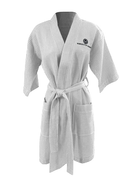 White Waffle Robe – Meredith Marks