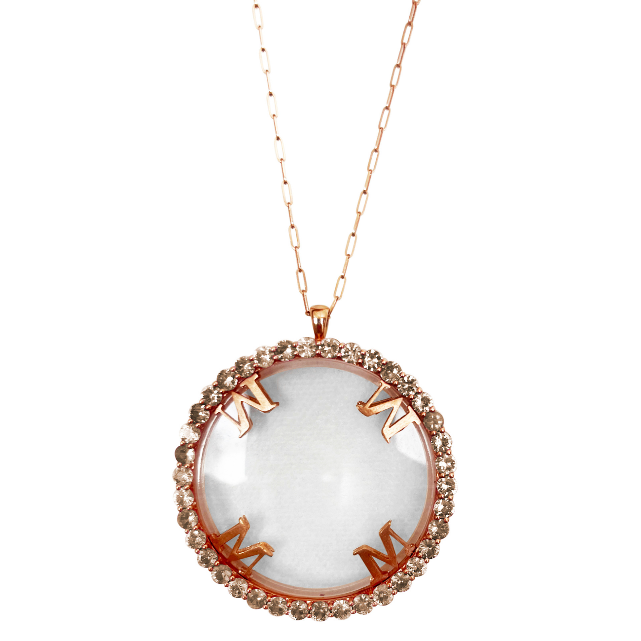 Magnifique Necklace Yellow Gold with Champagne Diamond