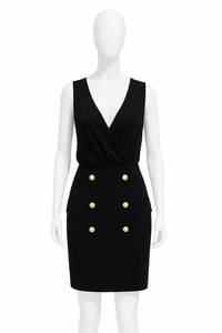 Balmain Button Detail Dress – Meredith Marks