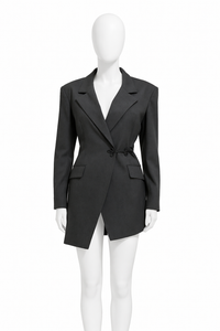 Custom Grey Blazer Dress