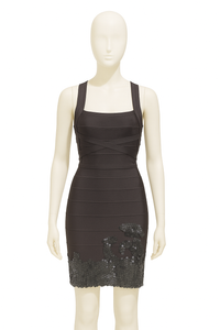 Herve Leger Sequin Detail Dress