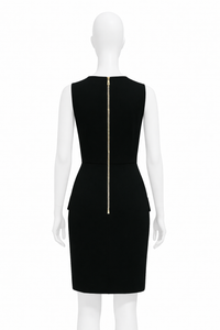 Pierre Balmain Gold Embellished Buttoned Dress Women's Dress Black : 36 (US 4) Pierre Balmain Gold Embellished Buttoned Dress Women's Dress Black : 36 (US 4)