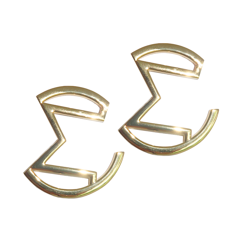 Abstract Emblem Earrings