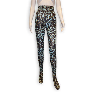 Alex Perry Leopard Dress with Matching Stockings – Size US 4