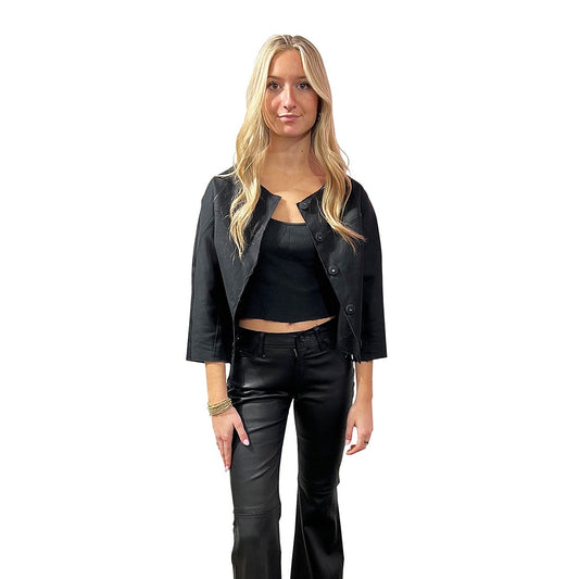 Karolina Zmarak black jacket