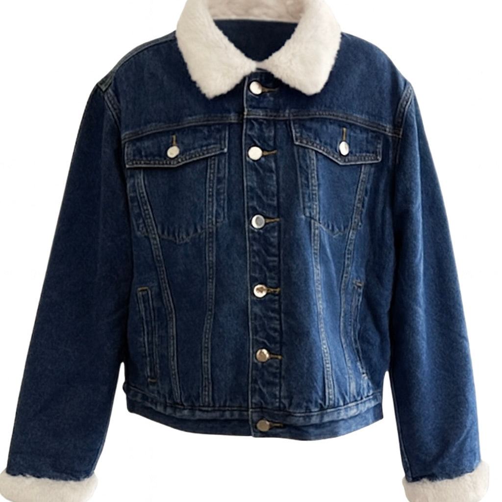 Moritz Denim and Faux Fur Jacket