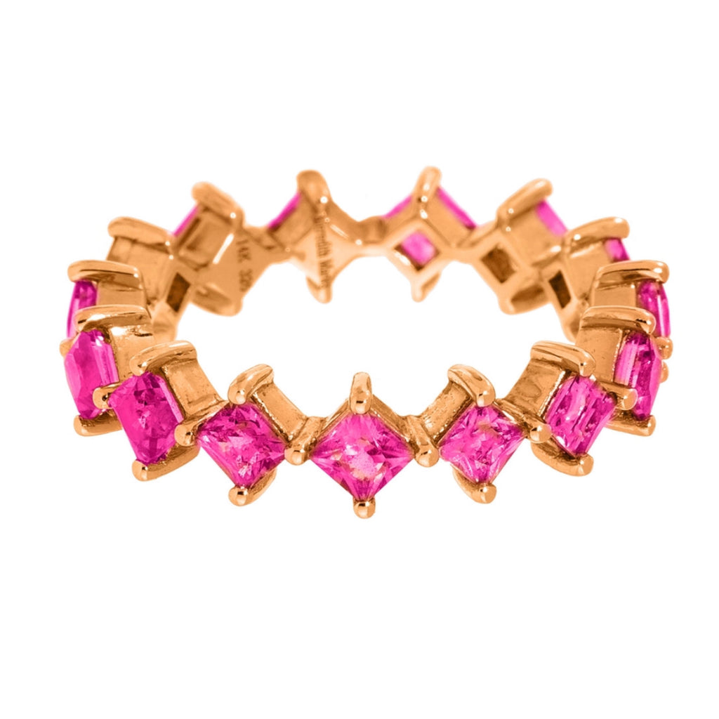 Jo Band Rose Gold Ruby – Meredith Marks