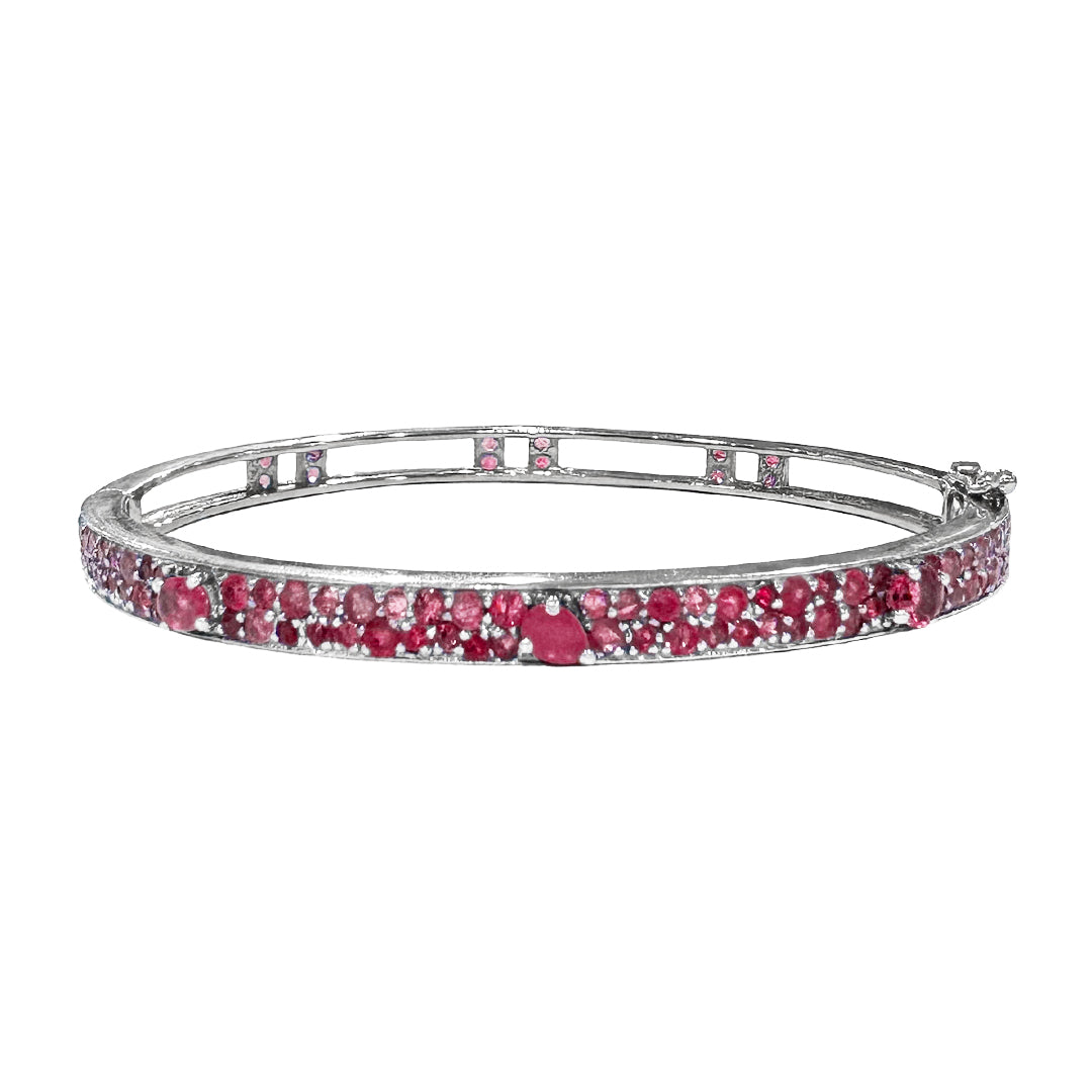 Petite Stardust Bangle White Gold