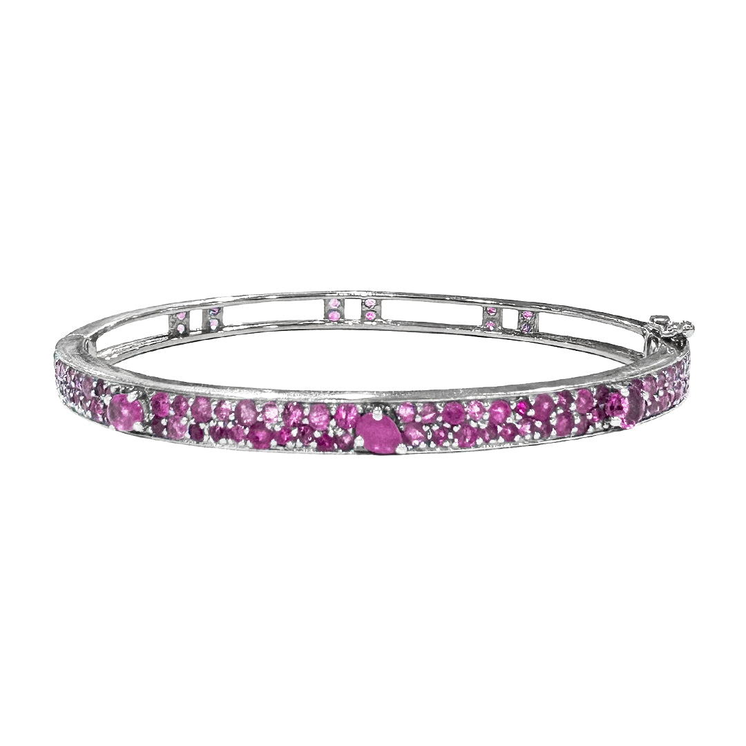 Petite Stardust Bangle White Gold