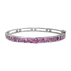 Petite Stardust Bangle White Gold