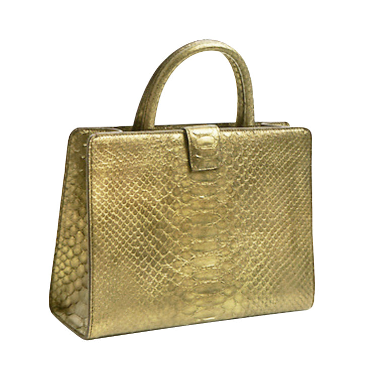 Priya Python Bag Bronze
