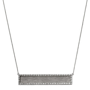 Hollie Horizontal Necklace Silver