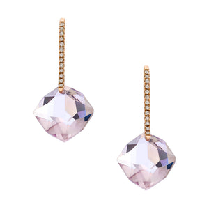 Reid Mini Earrings Rose Gold Rose de France