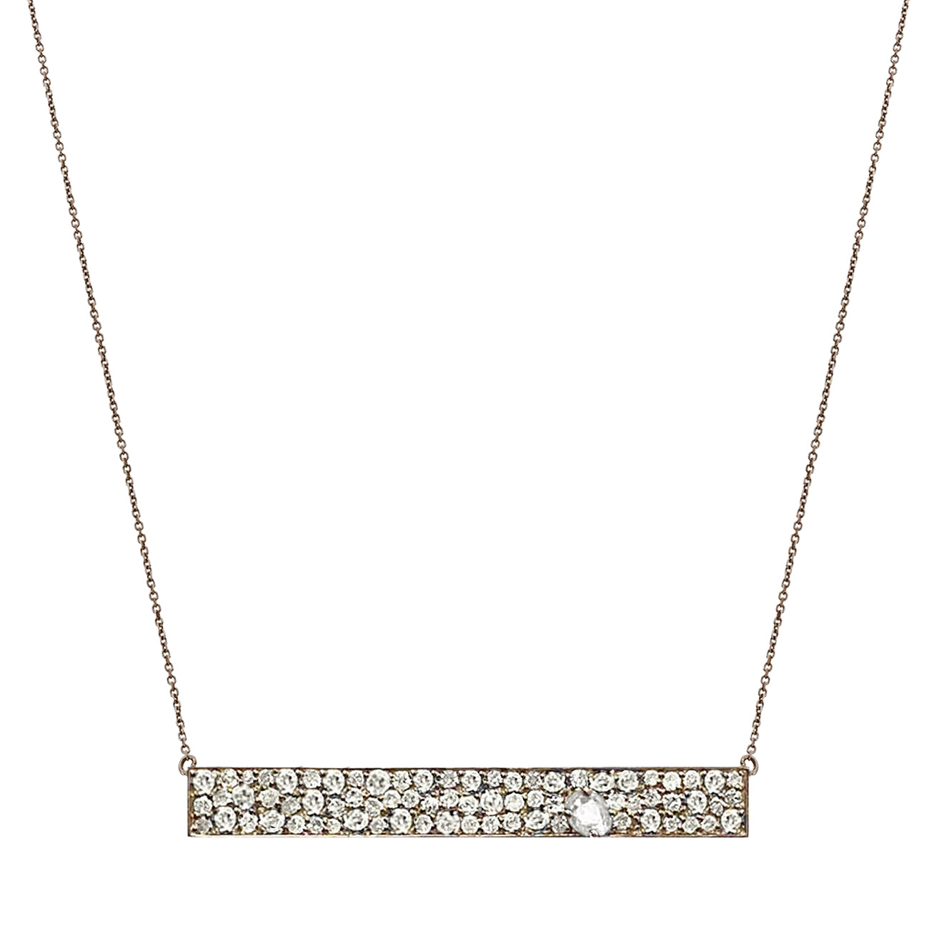 Stardust Necklace Silver Diamond