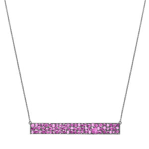 Stardust Necklace Silver Pink Sapphire