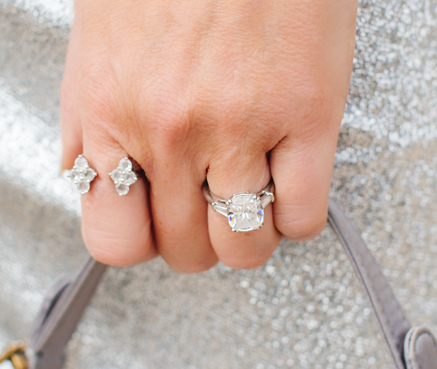 Asher Double Ring Rose Gold Rose Cut Diamond Meredith Marks