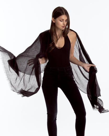 Lauren Cashmere Wrap Black