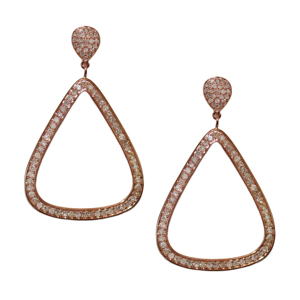 Claire Earrings Rose Gold