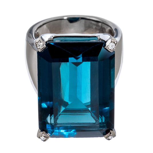 Lucy Ring London Blue Topaz
