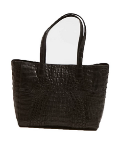 Cassandra Croc Tote Royal Blue