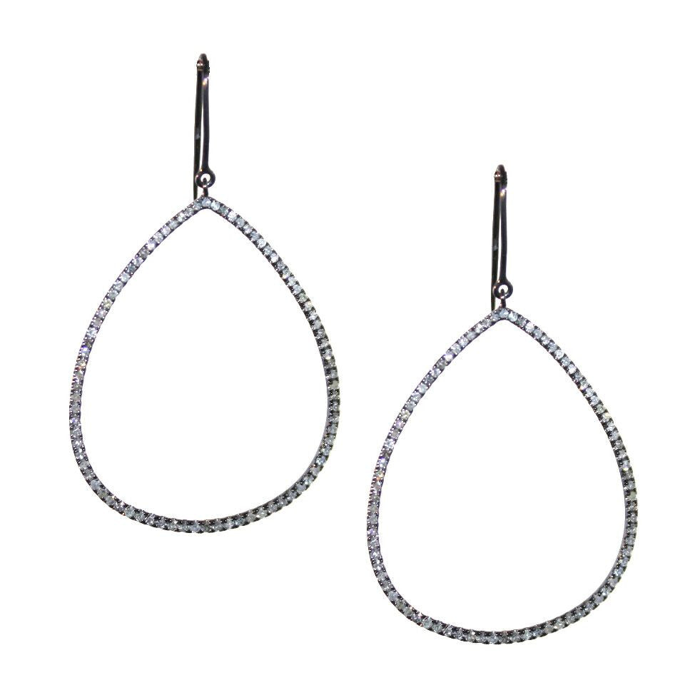 Mary Teardrop Earrings Silver